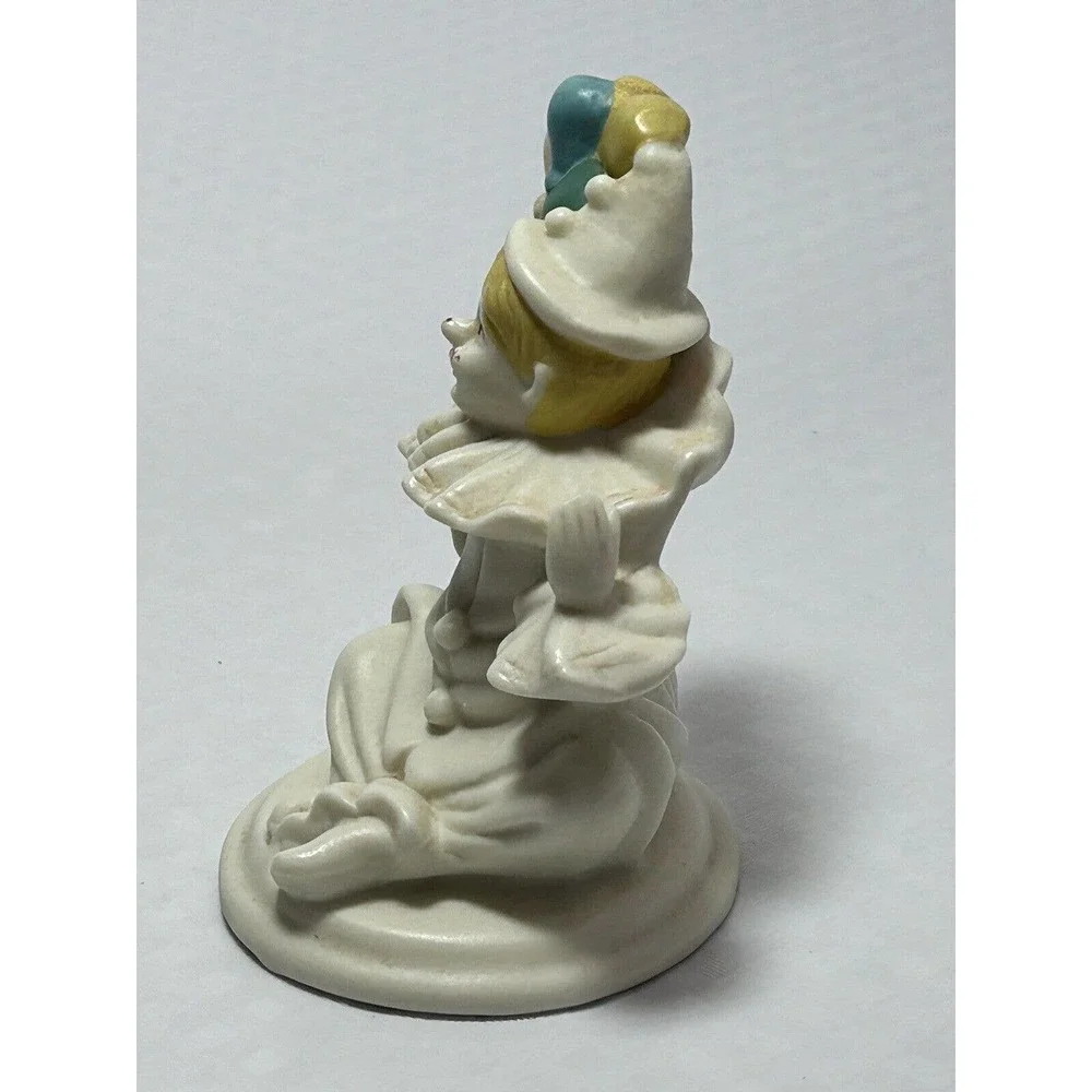 Vintage Ceramic‎ Hand Painted Clown with Balloons Figurine